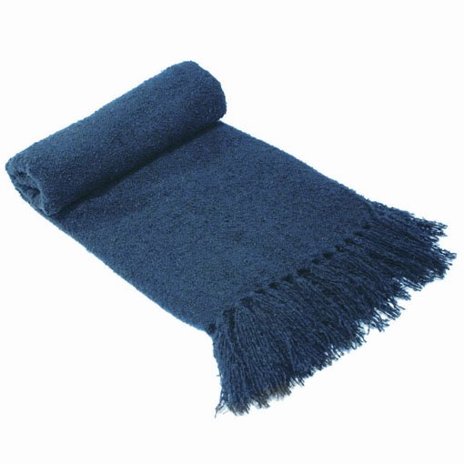 Boucle Denim Throw