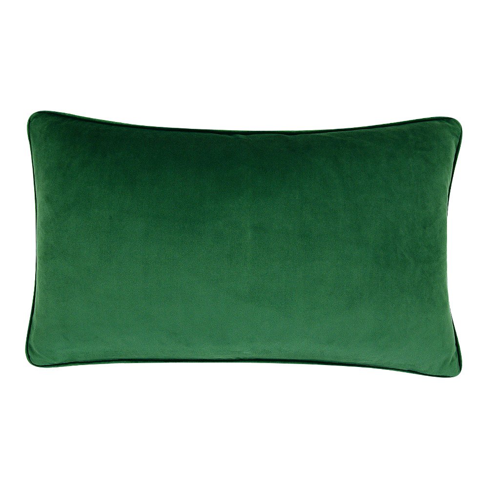 emerald green velvet cushion