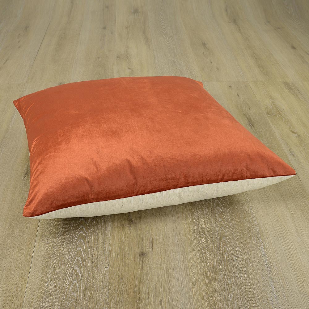 Buy Rust Velvet Linen Cushion Cover 70cm x 70cm Online Simply Cushions