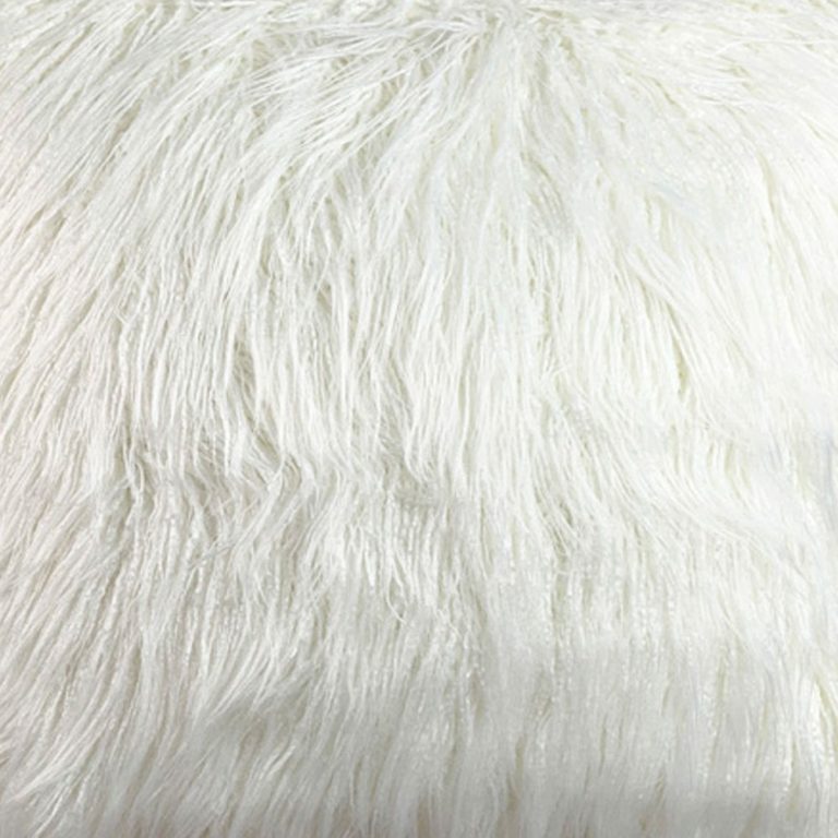White Fur Cushion Cover - 45cm X 45cm