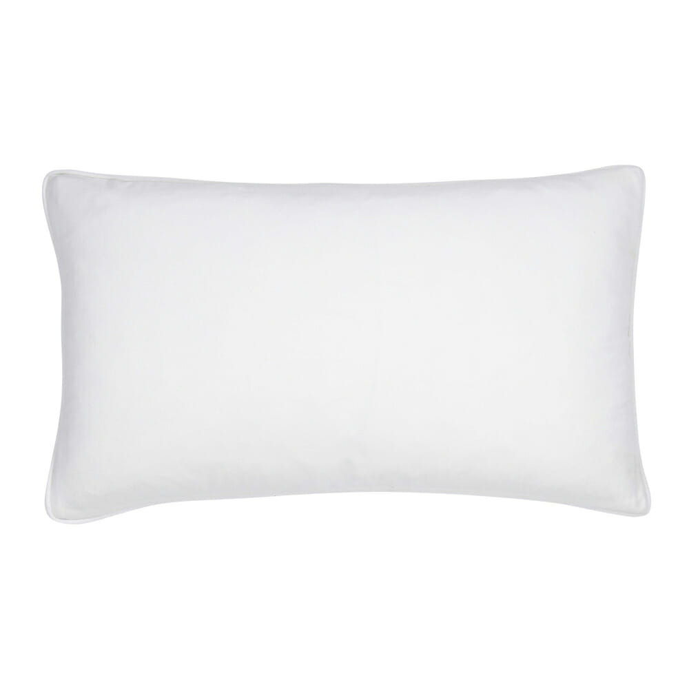 White rectangular fashion pillow